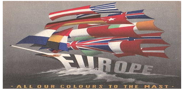 europe bateau drapeau
